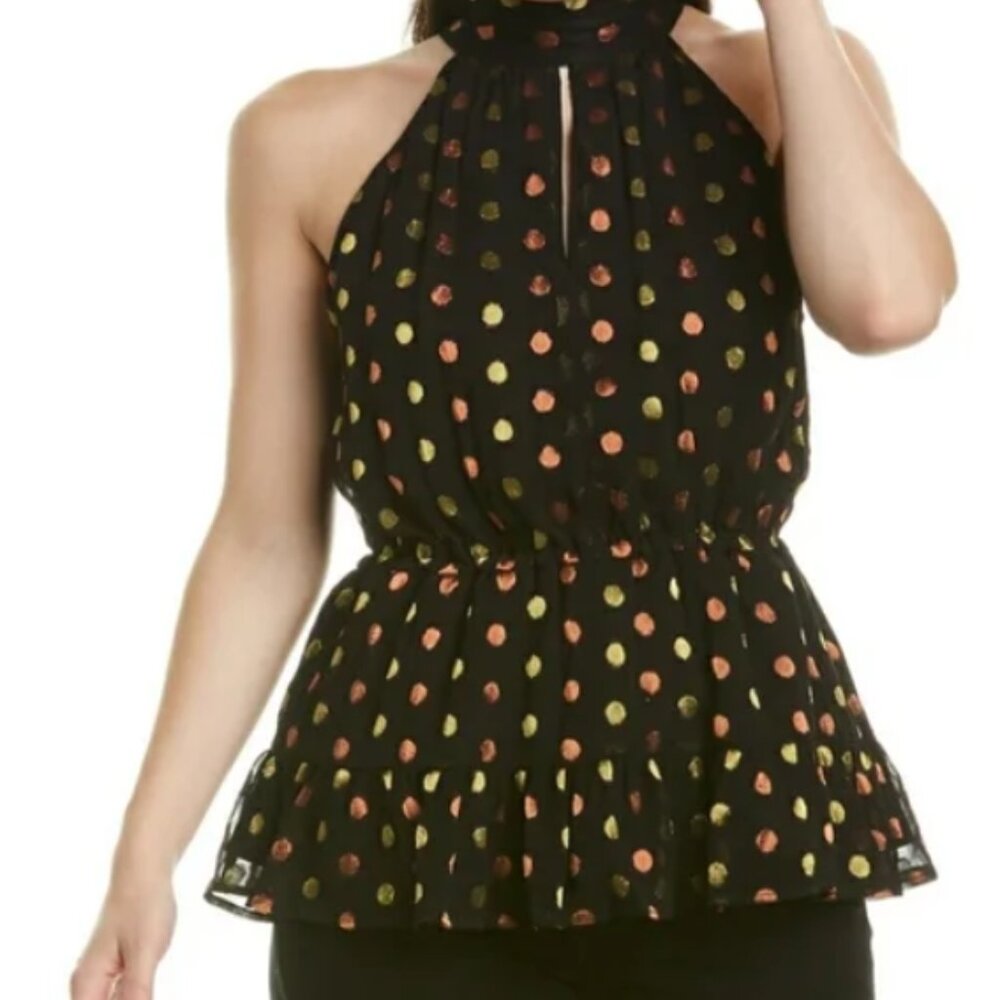 Walter Baker Polka Dot Halter Blouse size Small